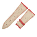 フランクミュラー FRANCK MULLER マスタースクエア 6000 KING用 クロコバンド レッド クロコダイル 腕時計パーツ 未使用 純正 シャイニー 艶 30mm レッド 赤