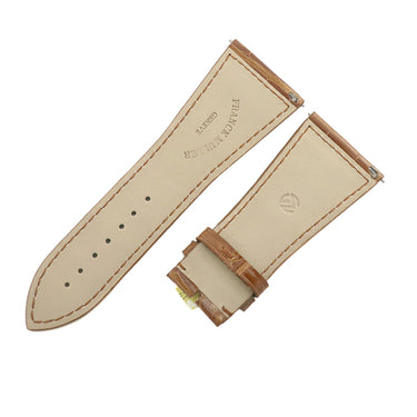 フランクミュラー FRANCK MULLER マスタースクエア 6000 KING用 クロコバンド ブラウン クロコダイル 腕時計パーツ 未使用 純正 シャイニー 艶 30mm ブラウン 茶