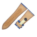 フランクミュラー FRANCK MULLER マスタースクエア 6000 KING用 クロコバンド ブルー クロコダイル 腕時計パーツ 未使用 純正 シャイニー 艶 30mm ブルー 青