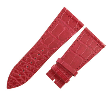 フランクミュラー FRANCK MULLER マスタースクエア 6000 KING用 クロコバンド レッド クロコダイル 腕時計パーツ 未使用 純正 シャイニー 艶 30mm レッド 赤
