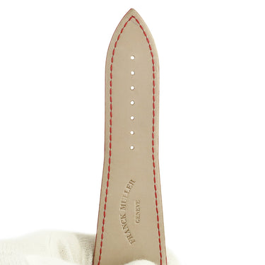 フランクミュラー FRANCK MULLER マスタースクエア 6000 KING用 クロコバンド レッド クロコダイル 腕時計パーツ 未使用 純正 シャイニー 艶 30mm レッド 赤