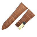 フランクミュラー FRANCK MULLER マスタースクエア 6000 KING用 クロコバンド ブラウン クロコダイル 腕時計パーツ 未使用 純正 ベルト マット 30mm ブラウン 茶