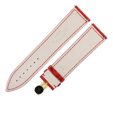 フランクミュラー FRANCK MULLER ロングアイランド(1100/1150/1200/1300/1350)用 クロコバンド レッド クロコダイル 腕時計パーツ 未使用 純正 24mm レッド 赤