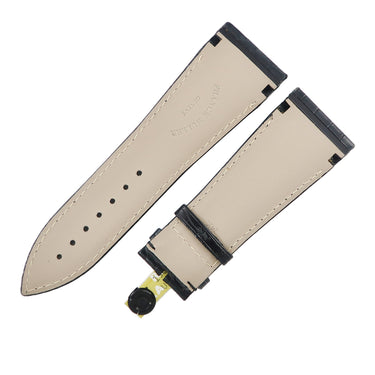 フランクミュラー FRANCK MULLER コンキスタドール コルテス 10000 KING用 クロコバンド ブラック クロコダイル 腕時計パーツ 未使用 純正 ベルト ロング 30mm 黒