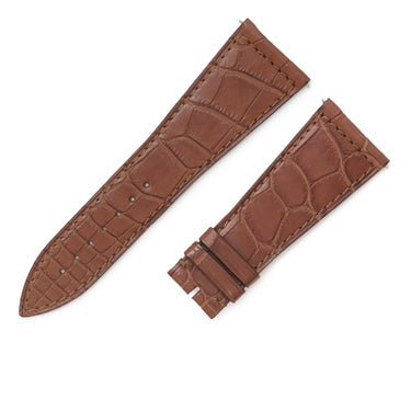 フランクミュラー FRANCK MULLER マスタースクエア 6000 H用 クロコバンド ブラウン クロコダイル 腕時計パーツ 未使用 純正 替え マット 26mm ブラウン 茶