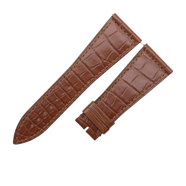 フランクミュラー FRANCK MULLER マスタースクエア 6000 H用 クロコバンド ブラウン クロコダイル 腕時計パーツ 未使用 純正 替え マット 26mm ブラウン 茶