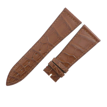 フランクミュラー FRANCK MULLER マスタースクエア 6000 H用 クロコバンド ブラウン クロコダイル 腕時計パーツ 未使用 純正 替え マット 26mm ブラウン 茶