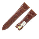 フランクミュラー FRANCK MULLER マスタースクエア 6000 H用 クロコバンド ブラウン クロコダイル 腕時計パーツ 未使用 純正 替え ロング 艶 26mm ブラウン 茶