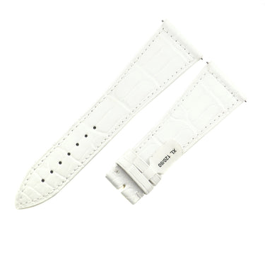 フランクミュラー FRANCK MULLER マスタースクエア 6000 H用 クロコバンド ホワイト クロコダイル 腕時計パーツ 未使用 純正 替え シャイニー 艶 26mm ホワイト 白