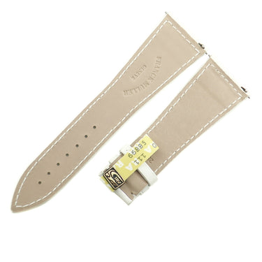 フランクミュラー FRANCK MULLER マスタースクエア 6000 H用 クロコバンド ホワイト クロコダイル 腕時計パーツ 未使用 純正 替え シャイニー 艶 26mm ホワイト 白