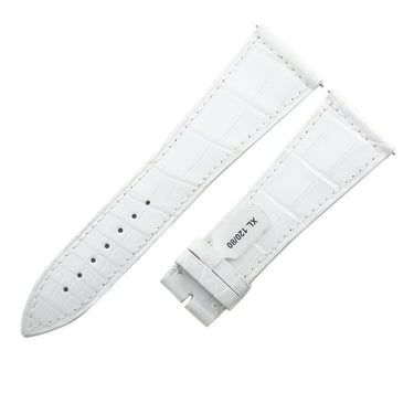 フランクミュラー FRANCK MULLER マスタースクエア 6000 H用 クロコバンド ホワイト クロコダイル 腕時計パーツ 未使用 純正 替え シャイニー 艶 26mm ホワイト 白