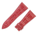 フランクミュラー FRANCK MULLER マスタースクエア 6000 H用 クロコバンド レッド クロコダイル 腕時計パーツ 純正 替え シャイニー 艶 26mm レッド 赤
