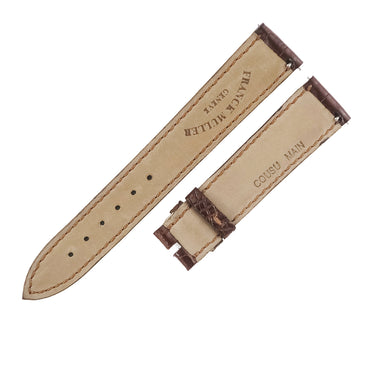 フランクミュラー FRANCK MULLER トノウカーベックス 7500/7502用 クロコバンド ブラウン クロコダイル 腕時計パーツ 未使用 純正 替え ショート 16mm ブラウン 茶