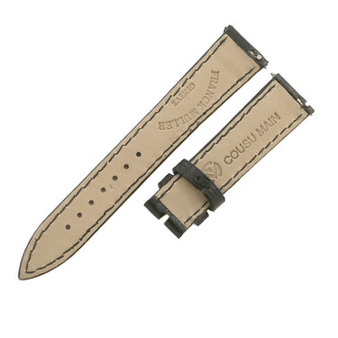 フランクミュラー FRANCK MULLER トノウカーベックス 7500/7502用 クロコバンド ブラック クロコダイル 腕時計パーツ 未使用 純正 替え ショート 16mm ブラック 黒