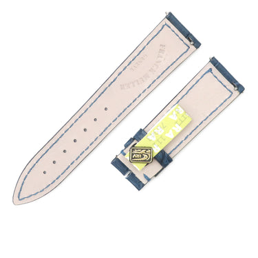 フランクミュラー FRANCK MULLER ロングアイランド(950~)/マスタースクエア(6002S)用 クロコバンド ネイビー クロコダイル 腕時計パーツ 未使用 純正 18mm 紺