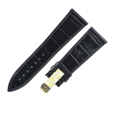 フランクミュラー FRANCK MULLER マスタースクエア 6002M用 クロコバンド ブラック クロコダイル 腕時計パーツ 未使用 純正 ベルト シャイニー 艶あり 23mm 黒
