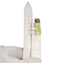 フランクミュラー FRANCK MULLER ロンド 8038用 クロコバンド ホワイト クロコダイル 腕時計パーツ 純正 替え ベルト ストラップ 19mm ホワイト 白