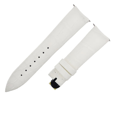 フランクミュラー FRANCK MULLER ロンド 8038用 クロコバンド ホワイト クロコダイル 腕時計パーツ 純正 替え ベルト ストラップ 19mm ホワイト 白