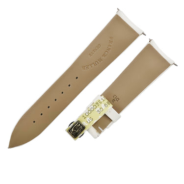 フランクミュラー FRANCK MULLER ロンド 8038用 クロコバンド ホワイト クロコダイル 腕時計パーツ 純正 替え ベルト ストラップ 19mm ホワイト 白