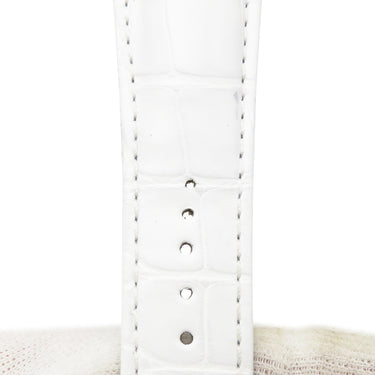 フランクミュラー FRANCK MULLER トノウカーベックス 9080/9880用 クロコバンド ホワイト クロコダイル 腕時計パーツ 未使用 純正 替え ロング 24mm ホワイト 白