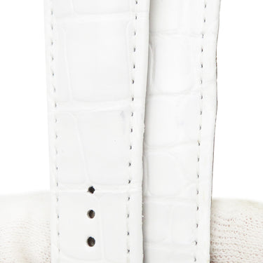 フランクミュラー FRANCK MULLER トノウカーベックス 9080/9880用 クロコバンド ホワイト クロコダイル 腕時計パーツ 未使用 純正 替え ロング 24mm ホワイト 白