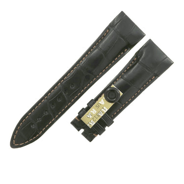 フランクミュラー FRANCK MULLER コンキスタドール グランプリ 8900用 クロコバンド ブラック クロコダイル 腕時計パーツ 未使用 純正 ベルト ロング 22mm 黒