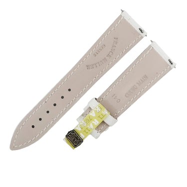 フランクミュラー FRANCK MULLER トノウカーベックス 6850用 クロコバンド ホワイト クロコダイル 腕時計パーツ 未使用 純正 替え ベルト ショート 19mm ホワイト白