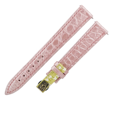 フランクミュラー FRANCK MULLER トノウカーベックス 1752 クロコバンド ピンク クロコダイル 腕時計パーツ 未使用 純正 ショート シャイニー 14mm ピンク