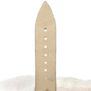 フランクミュラー FRANCK MULLER ラウンド 8035用 クロコバンド ブラック クロコダイル 腕時計パーツ 新品同様 純正 ベルト ショート 艶 18mm ブラック 黒