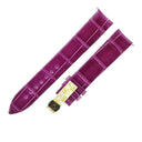 フランクミュラー FRANCK MULLER ラウンド 8035用 クロコバンド パープル クロコダイル 腕時計パーツ 未使用 純正 ベルト ロング シャイニー 17mm パープル 紫