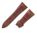 フランクミュラー FRANCK MULLER マスタースクエア 6000 H用 クロコバンド ブラウン クロコダイル 腕時計パーツ 未使用 純正 替え シャイニー 艶 26mm ブラウン 茶