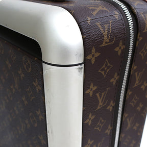 ルイヴィトン LOUIS VUITTON スーツケース ホライゾン 55 M23203 モノグラム モノグラムキャンバス キャリーバッグ シルバー金具 茶 スーツケース TSAロック 4輪