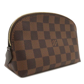 ルイヴィトン LOUIS VUITTON ポシェット コスメティック PM N47516 ダミエエベヌ ダミエキャンバス ポーチ ゴールド金具 茶 化粧ポーチ 小物入れ