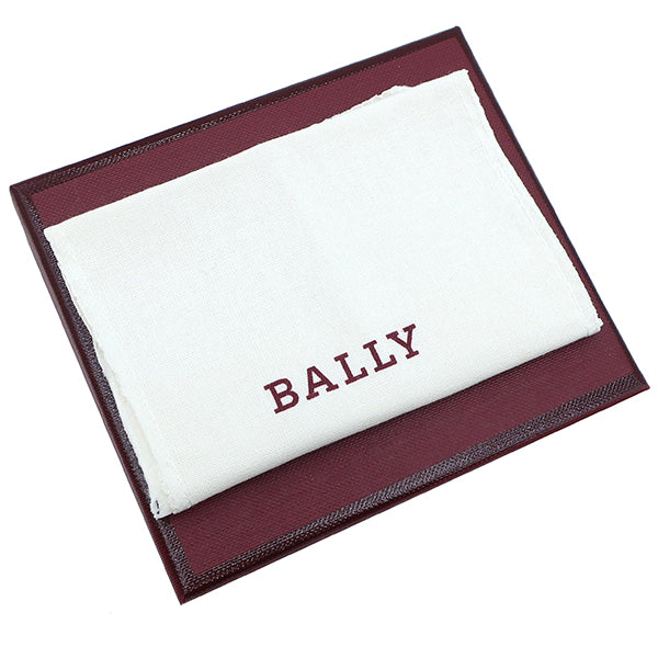 バリー BALLY THAR SMOKEGREY レザー カードケース シルバー金具 カード入れ 新品 未使用