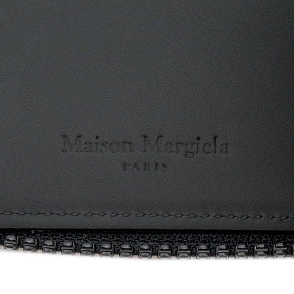 メゾン マルタン マルジェラ MAISON MARTIN MARGIELA 二つ折り カードケース S35UI0513PS935 ブラック レザー 二つ折り財布 ブラック金具 黒 札入れ