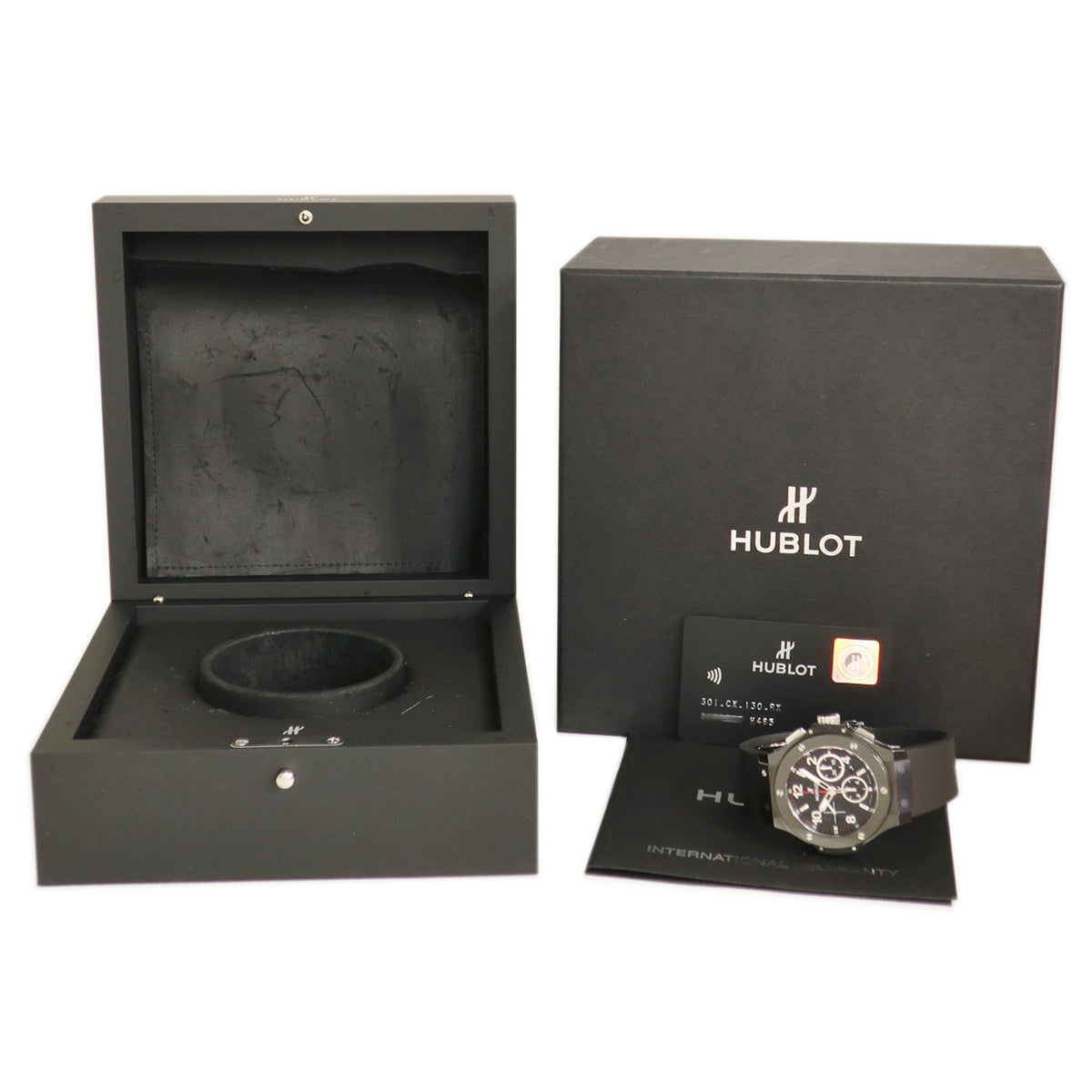 ウブロ HUBLOT ビッグバン ブラックマジック 301.CX.130.RX 自動巻き メンズ クロノグラフ アラビア セラミック チタン