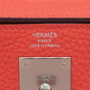 エルメス HERMES ケリー28 内縫い ローズテキサス トリヨンクレマンス 2WAYバッグ シルバー金具 ショルダー