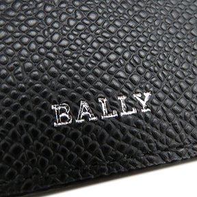 バリー BALLY タイク 6218025 ブラック レザー カードケース シルバー金具 黒 カード入れ 名刺入れ