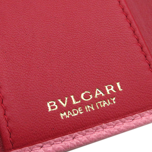 ブルガリ BVLGARI ブルガリブルガリ 287263 ピンク レザー キーケース ゴールド金具 6連 6本 鍵入れ