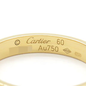 カルティエ Cartier ミニ ラブリング B4085000 イエローゴールド K18YG #60(JP20) リング 指輪 Au750 18金 19号