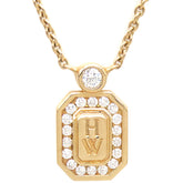 ハリーウィンストン Harry Winston HW ロゴ  PEDRRD16HWL ローズゴールド K18PG ダイヤモンド ネックレス ピンクゴールド 18金