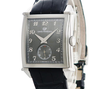 ジラールペルゴ GIRARD PERREGAUX ヴィンテージ1945 XXL スモールセコンド 25880-11-221-BB6A 自動巻き メンズ グレー アラビア スクエア