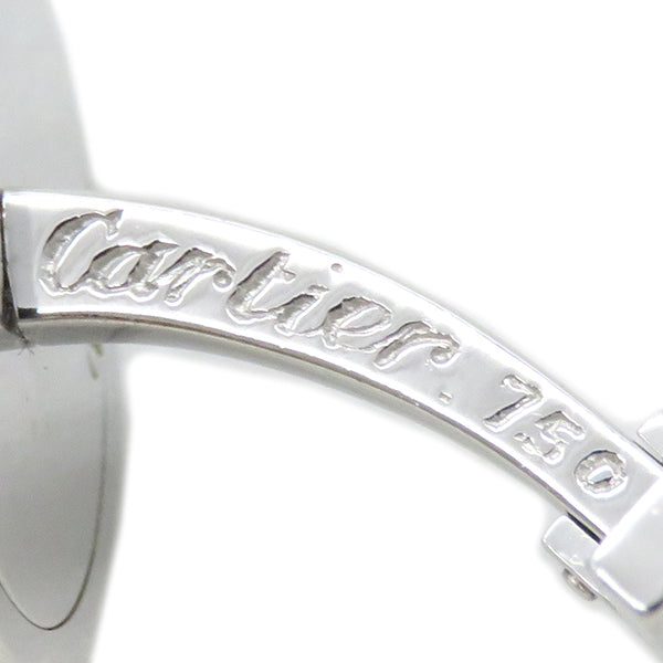 カルティエ Cartier セーフティボックス カフリンクス ホワイトゴールド K18WG カフス 750