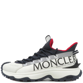 モンクレール MONCLER Trailgrip Lite 2 4M00110 ホワイト×ネイビー×レッド ストレッチリップストップ素材 EVAミッドソール #41 スニーカー 白 紺 赤 ローカット