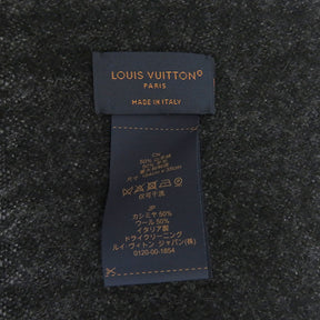 ルイヴィトン LOUIS VUITTON モノグラム グラディエント M75900 グレー ウール カシミヤ マフラー