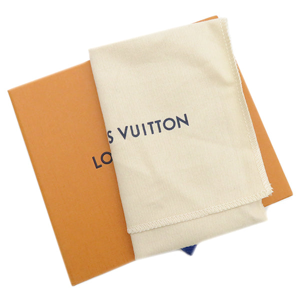 ルイヴィトン LOUIS VUITTON ポルトフォイユ リサ M83587 ブルーオランプ モノグラムアンプラント 二つ折り財布 ゴールド金具 水色 新品 未使用