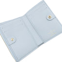 ルイヴィトン LOUIS VUITTON ポルトフォイユ リサ M83587 ブルーオランプ モノグラムアンプラント 二つ折り財布 ゴールド金具 水色 新品 未使用