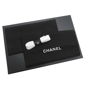 シャネル CHANEL ロゴ ローカット マルチカラー  G35934 ホワイトXマルチカラー レザー #38 スニーカー ネオンカラー