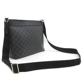 ルイヴィトン LOUIS VUITTON ミック PM NM N40003 ブラック ダミエグラフィットキャンバス ショルダーバッグ シルバー金具 黒 グレー