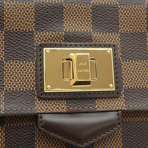 ルイヴィトン LOUIS VUITTON ポルトフォイユ ローズベリー N63017 ダミエエベヌ ダミエキャンバス 長財布 ゴールド金具 茶 二つ折り イニシャル刻印入り